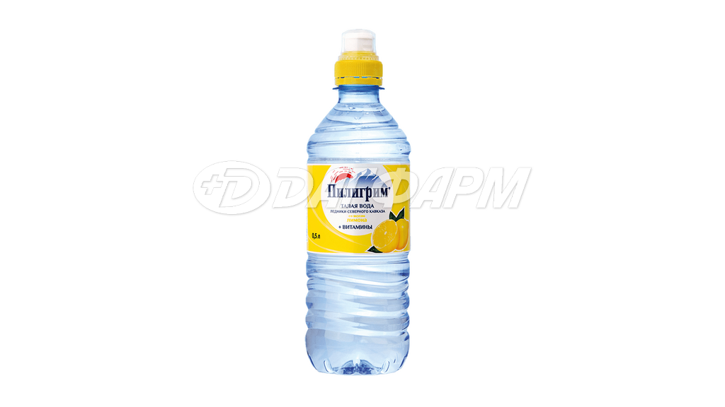 ПИЛИГРИМ вода питьевая  0,5л спортлок лимон (упак №12)
