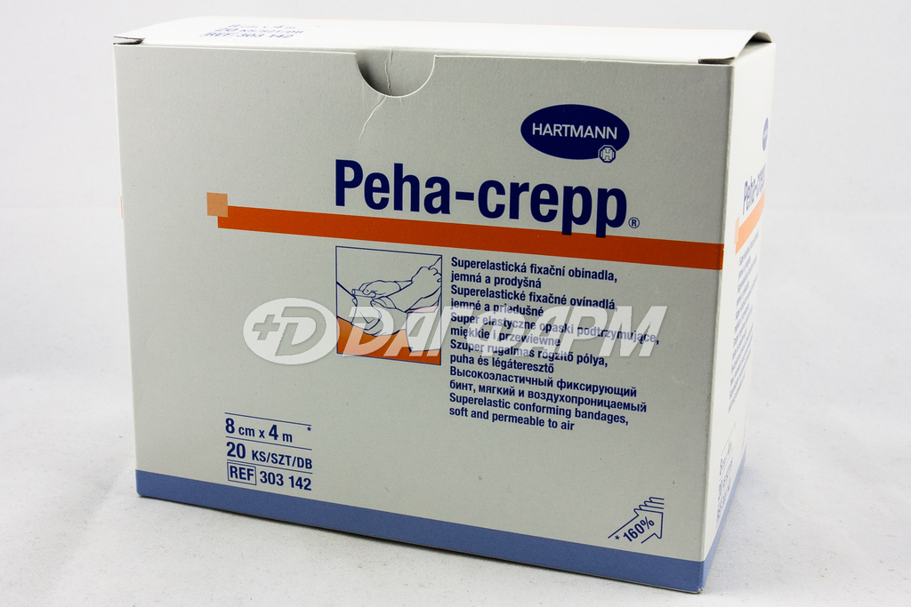 ХАРТМАНН Peha-crepp / Пеха-крепп бинт высокоэластичный фиксирующий 8смх4м