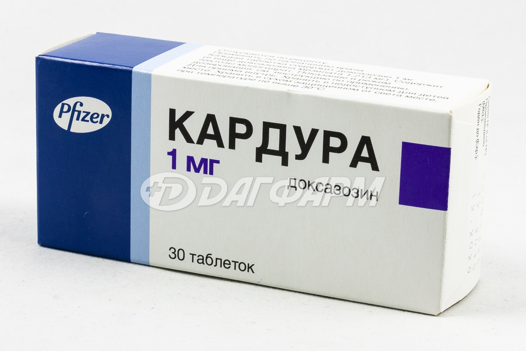 КАРДУРА таблетки 1мг №30