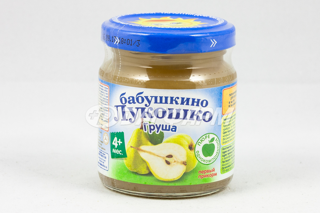 БАБУШКИНО ЛУКОШКО пюре груша, 4 мес+, 100г