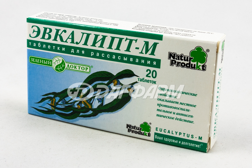 ЭВКАЛИПТ-М таблетки для рассасывания №20 натур-продукт