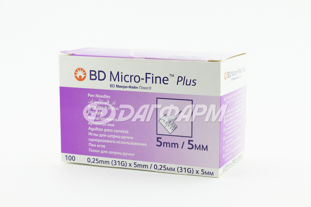 МИКРО-ФАЙН плюс иглы 0,25х5мм 31g №100
