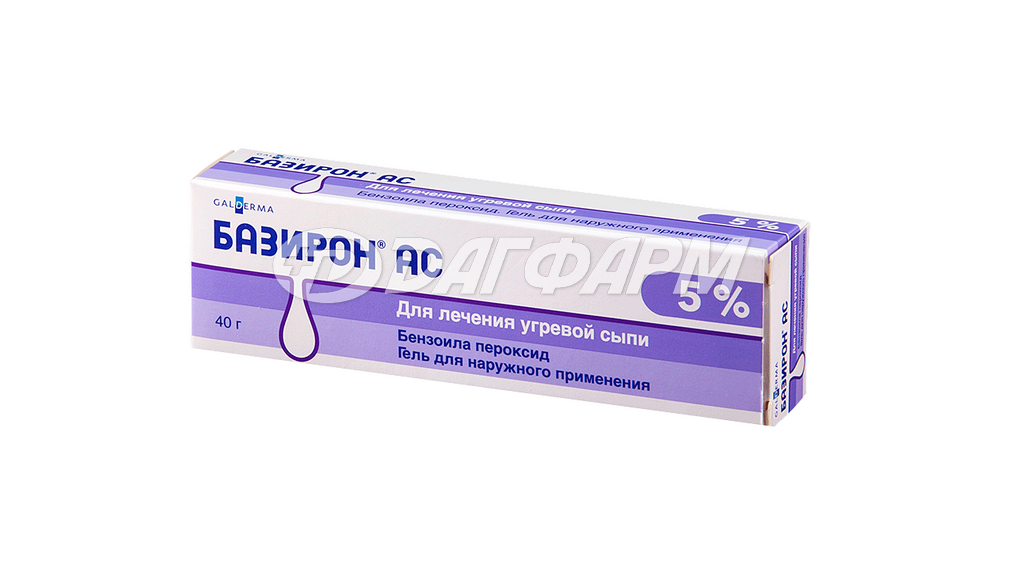 БАЗИРОН АС гель для наружного применения 5% туба 40 г