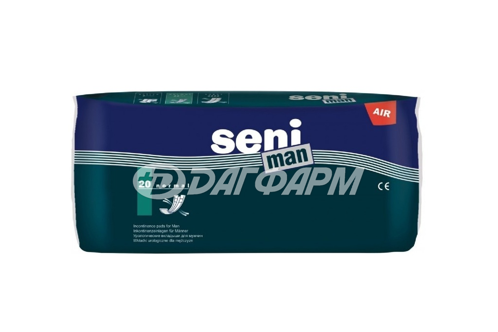 SENI MAN normal вкладыши урологические №20