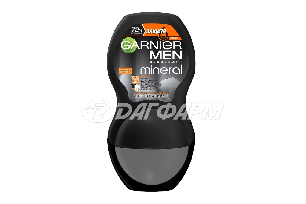 GARNIER MEN Mineral Защита 6 дезодорант-антиперспирант ролик 50мл