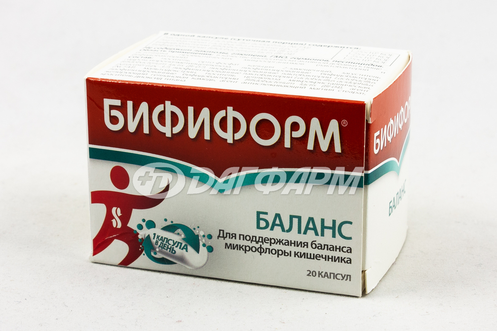 БИФИФОРМ БАЛАНС капсулы 375мг №20