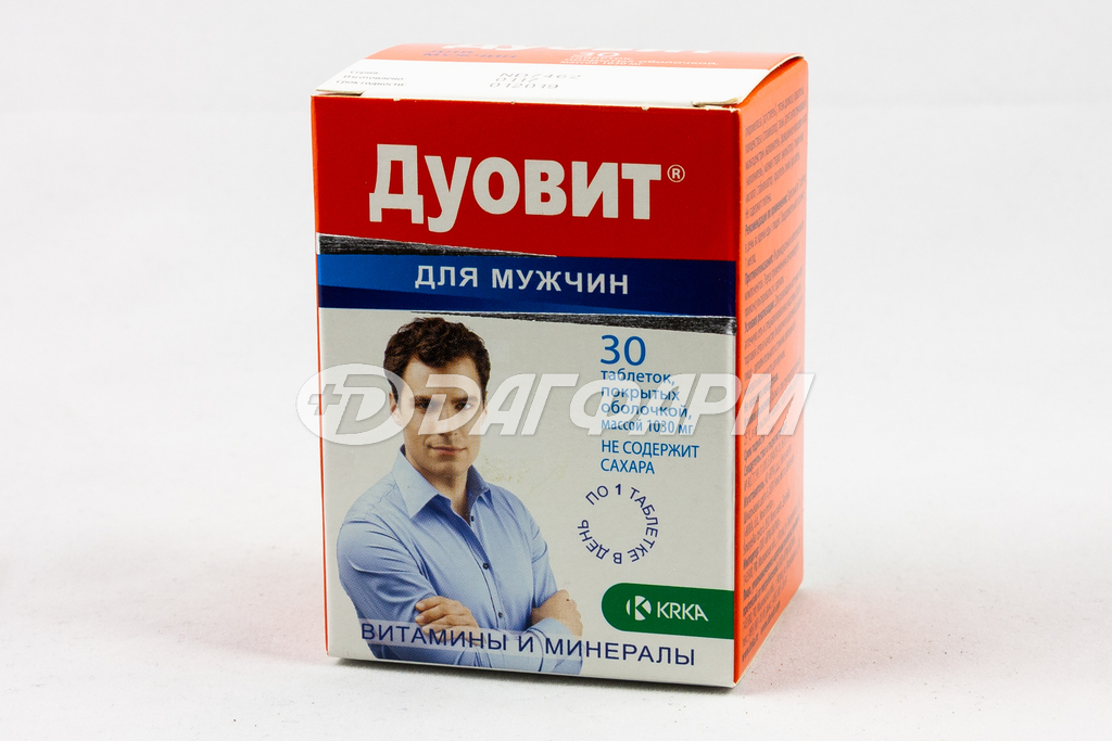 ДУОВИТ таблетки, покрытые оболочкой для мужчин №30