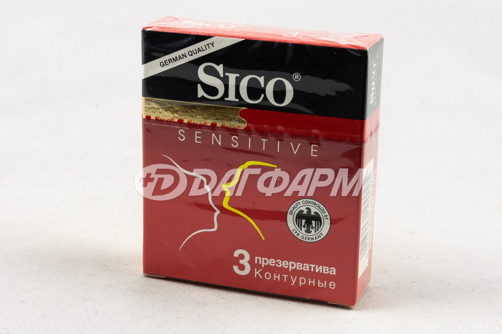 SICO презервативы sensitive контурные №3
