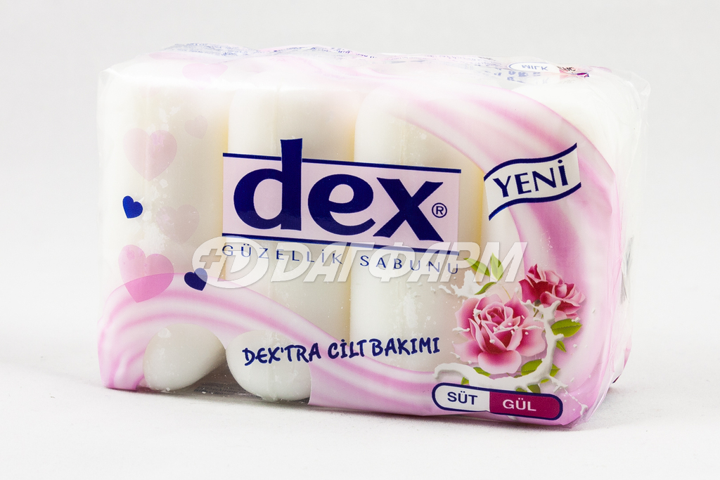 DEX мыло молоко-роза 85г №4