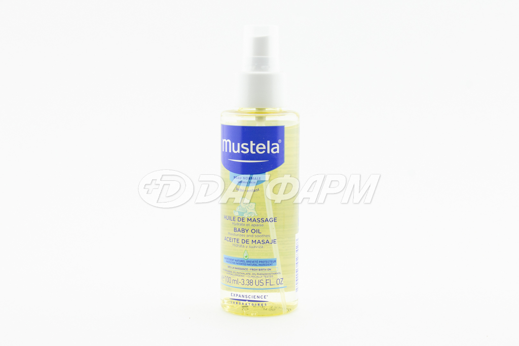 MUSTELA масло-спрей детское для массажа 100мл