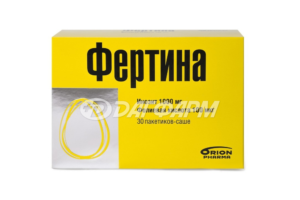 ФЕРТИНА инозит 1000мг фолиевая кислота 100мкг пакетики-саше №30