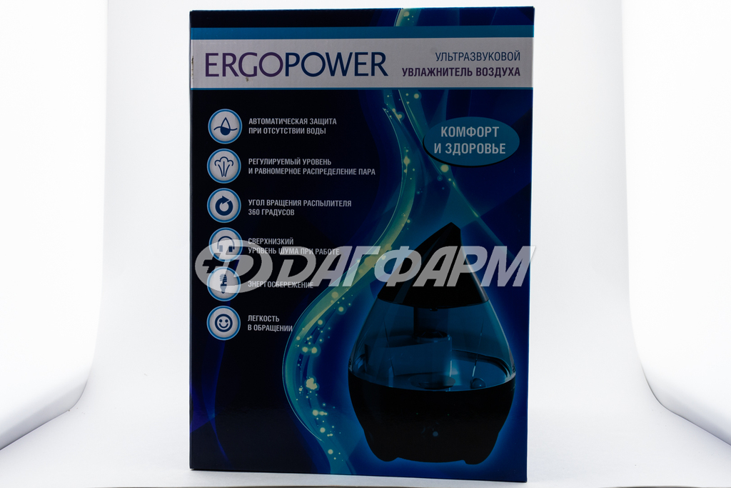 ERGOPOWER увлажнитель воздуха er-604 ультразвуковой 3,5л