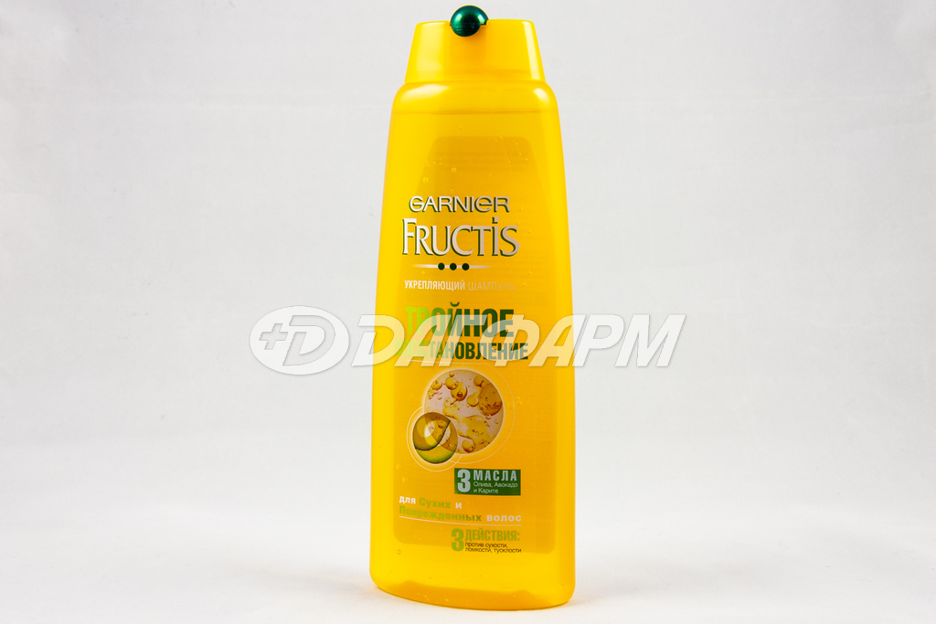GARNIER FRUCTIS шампунь для волос "Тройное восстановление" 400мл