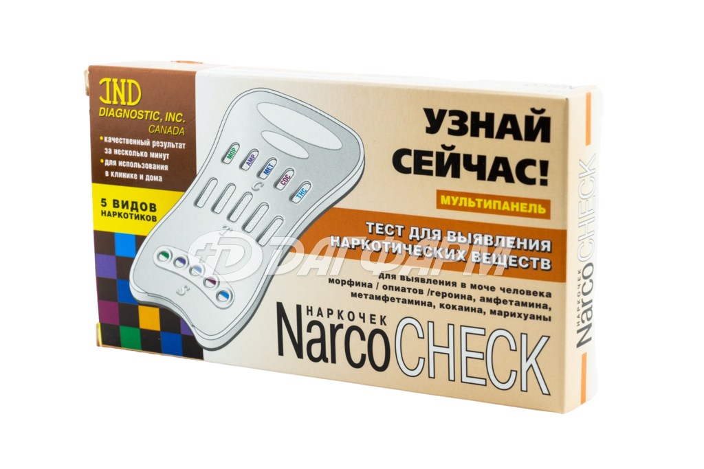 NARCOCHECK тест на 5 видов наркотиков №1