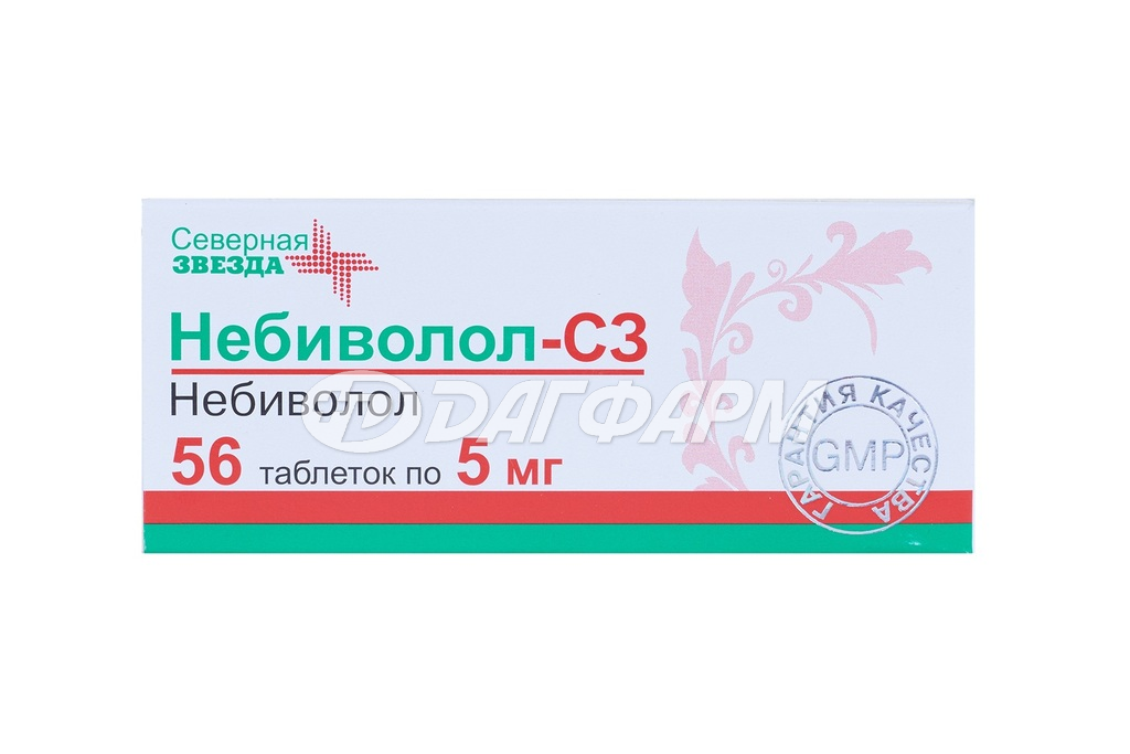 НЕБИВОЛОЛ-СЗ таблетки 5мг №56