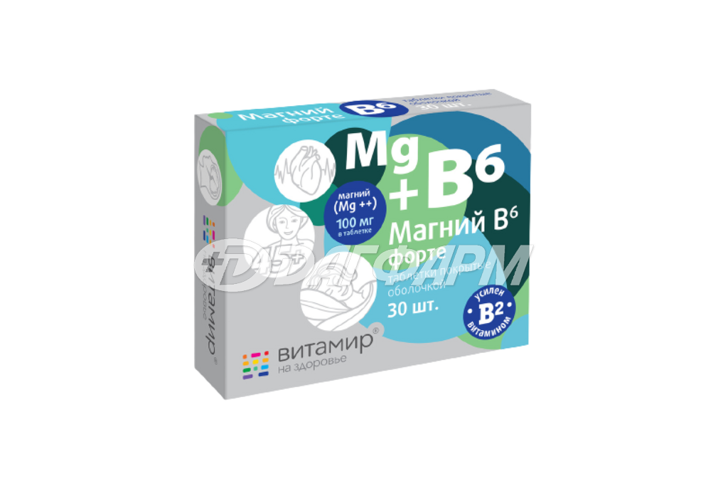 МАГНИЙ В6 ФОРТЕ ВИТАМИР ТАБЛ. N30