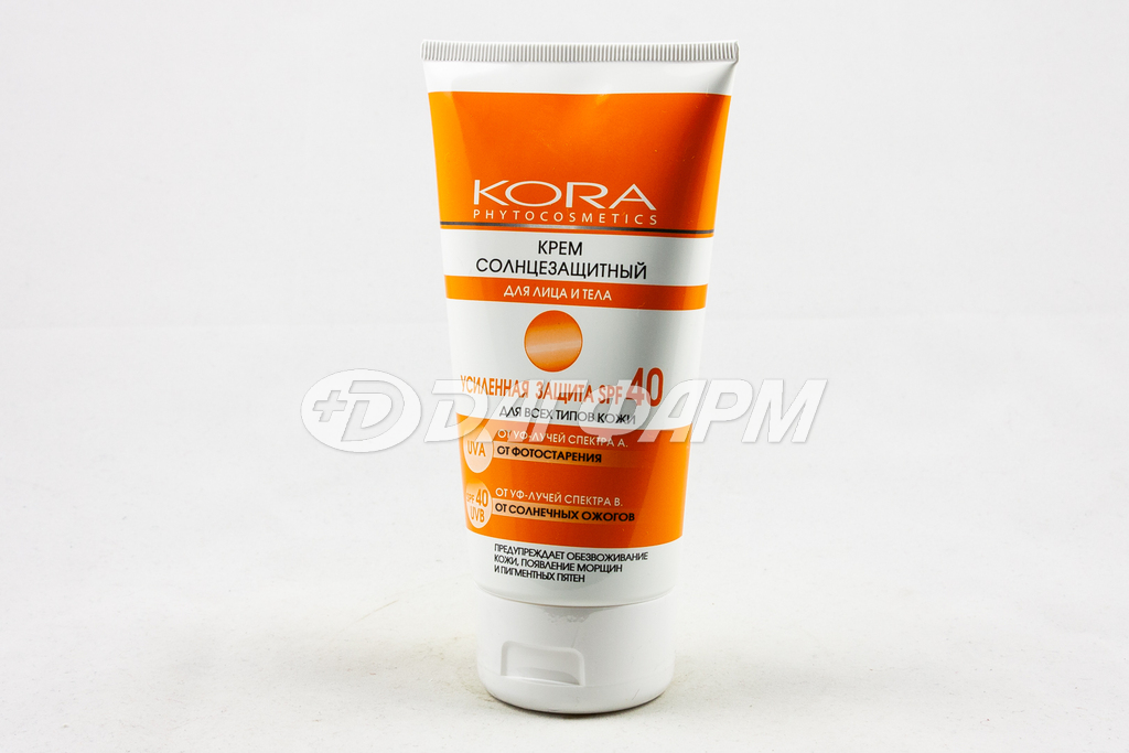 КОРА крем солнцезащитный д/лица и тела spf40 150мл