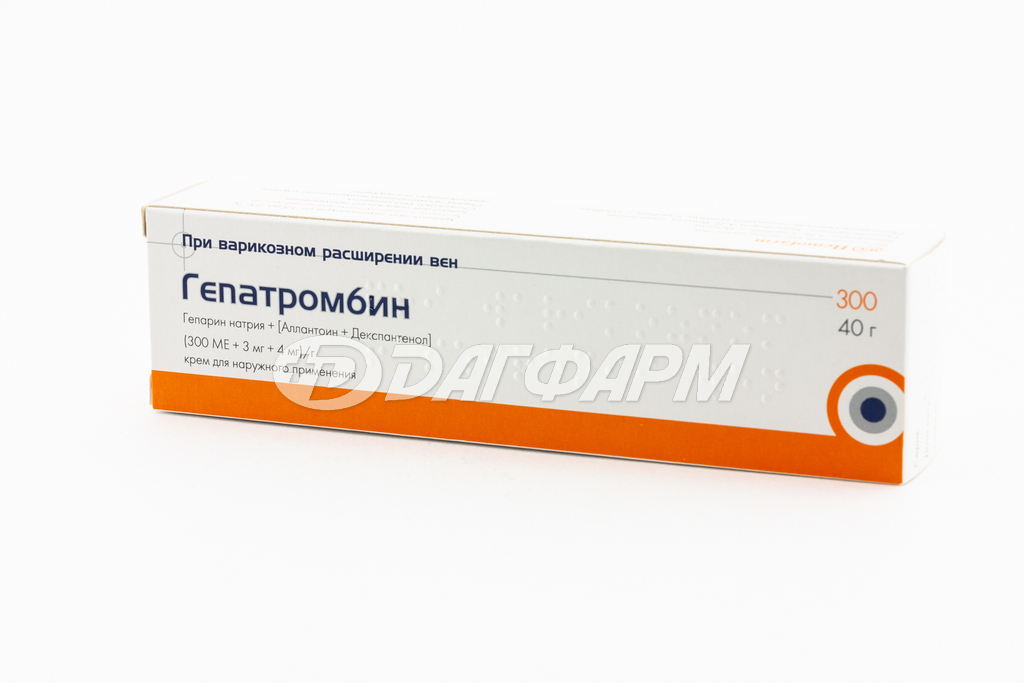 ГЕПАТРОМБИН крем 300ме+4мг+3мг 40г