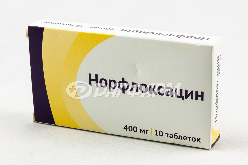 НОРФЛОКСАЦИН таблетки покрытые пленочной оболочкой 400мг №10