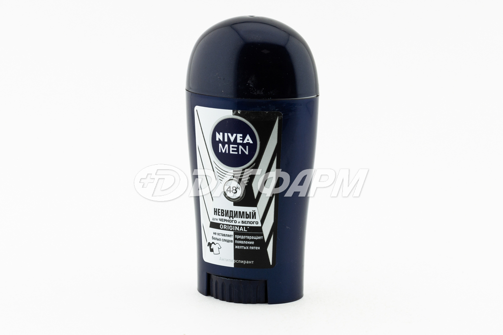NIVEA MEN  дезодорант-стик невидимый д/черн/белого 40мл