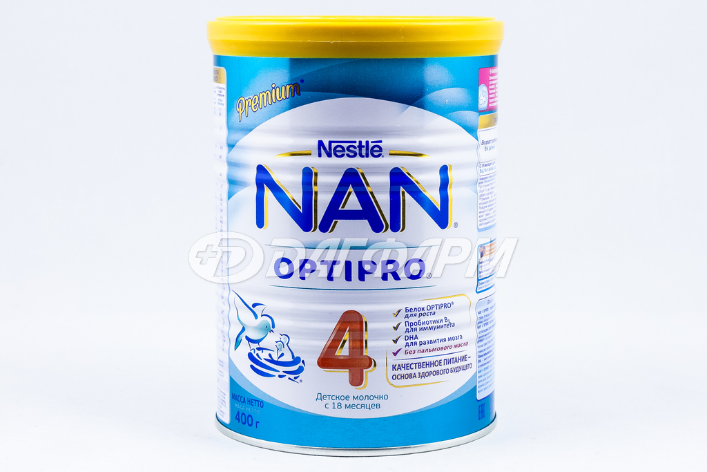NAN 4 OPTIPRO смесь сухая молочная, 18мес+  400г