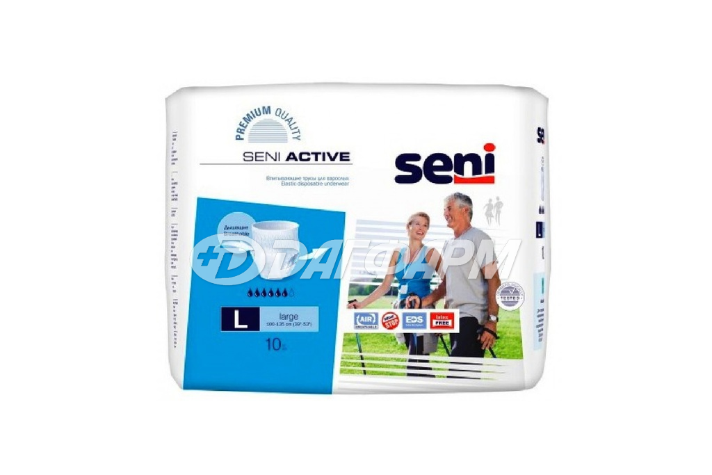 SENI ACTIVE трусики размер l 100-135см №10