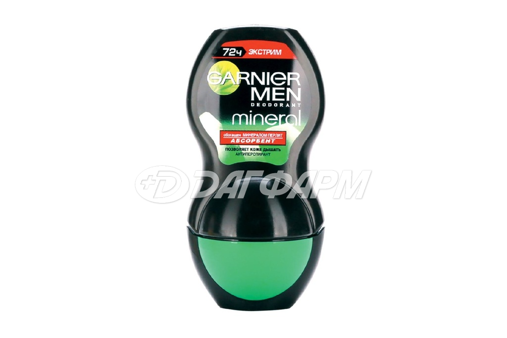GARNIER MINERAL DEO MEN дезодорант-ролик Экстрим 50мл