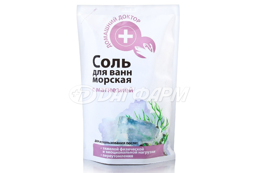 ДОМАШНИЙ ДОКТОР соль д/ванн морская с магнезией 500г