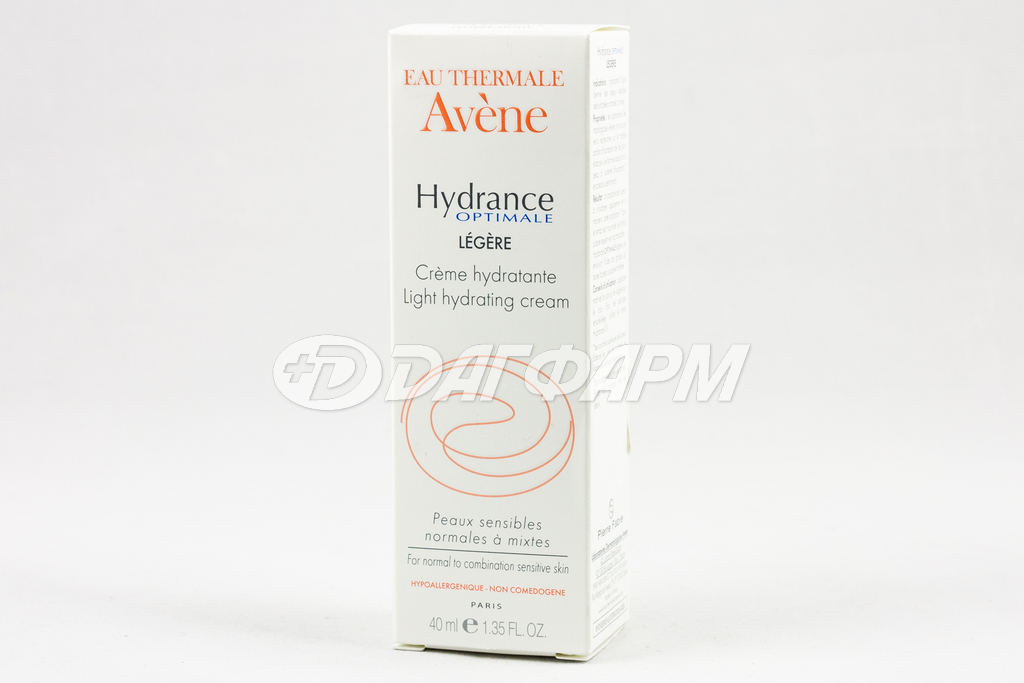 AVENE Hydrance Optimale Legere крем для лица для нормальной и смешанной чувствительной кожи 40мл