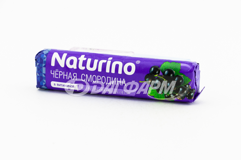NATURINO пастилки с витаминами и соком чёрной смородины 36,4г
