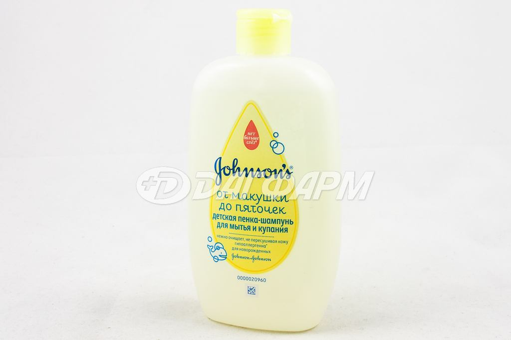 JOHNSONS BABY шампунь-пенка от макушки до пяток 300мл