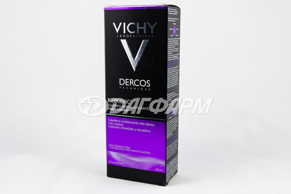 VICHY деркос неоженик шампунь густота волос 200мл