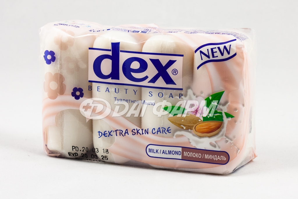 DEX  мыло молоко-миндаль №4 85г
