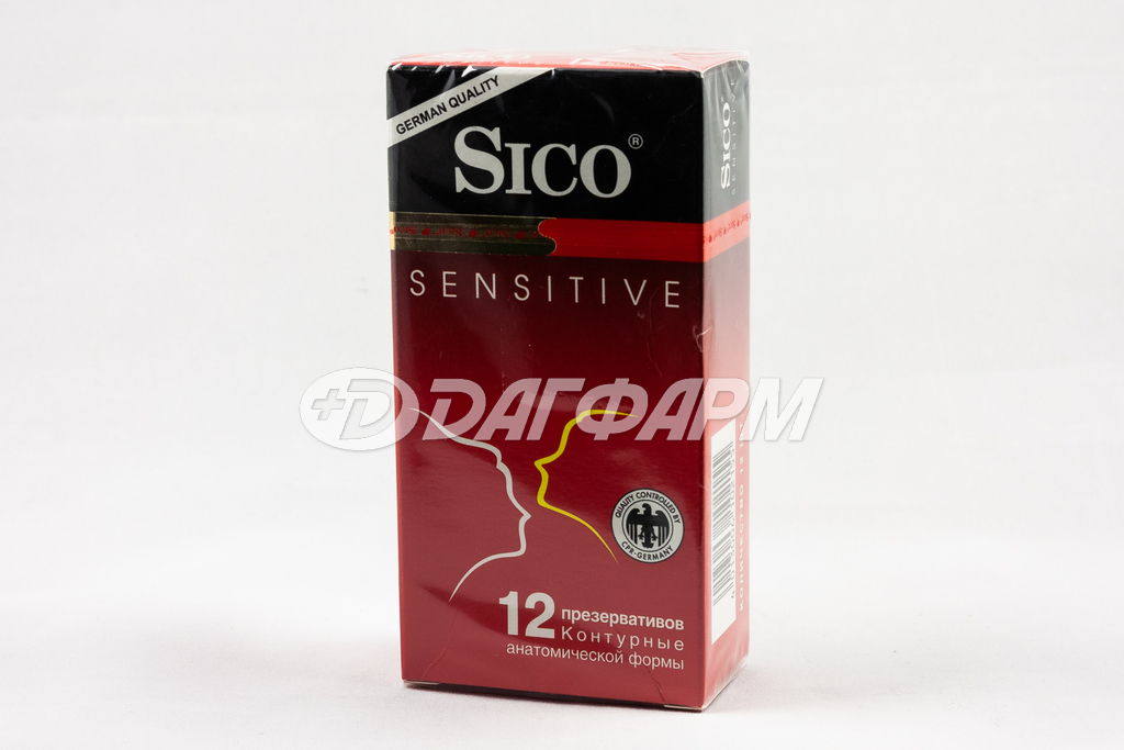 SICO презервативы sensitive контурные №12