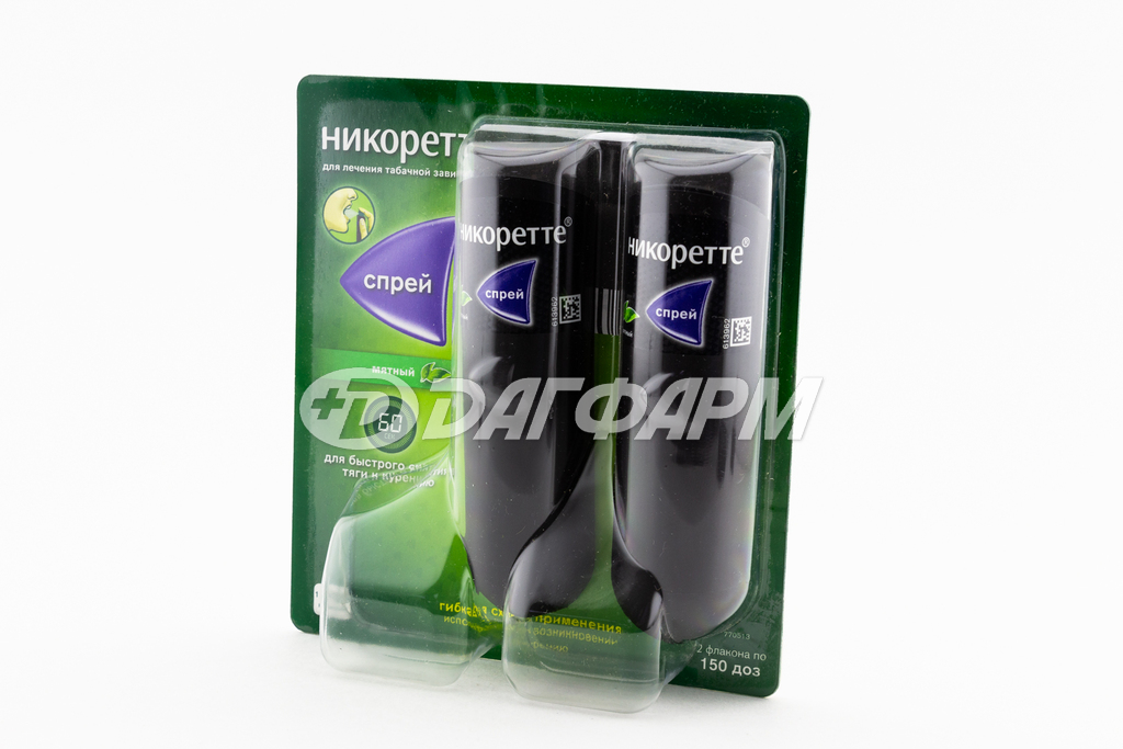 НИКОРЕТТЕ спрей д/полости рта мята 1мг/доза 150доз №2