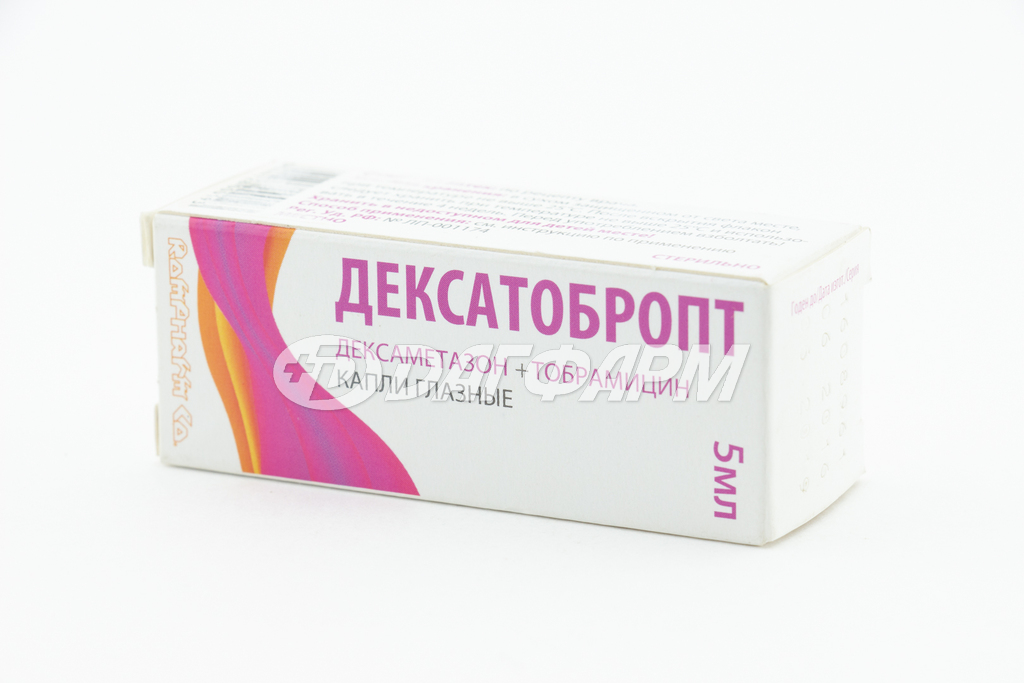 ДЕКСАТОБРОПТ (дексаметазон+тобрамицин) капли глазные флакон-капельница 5мл
