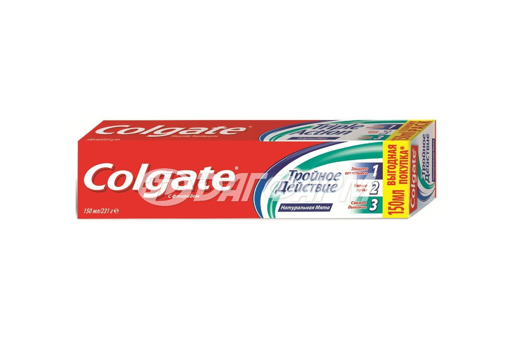 COLGATE  колгейт паста зубная тройное действие 150мл