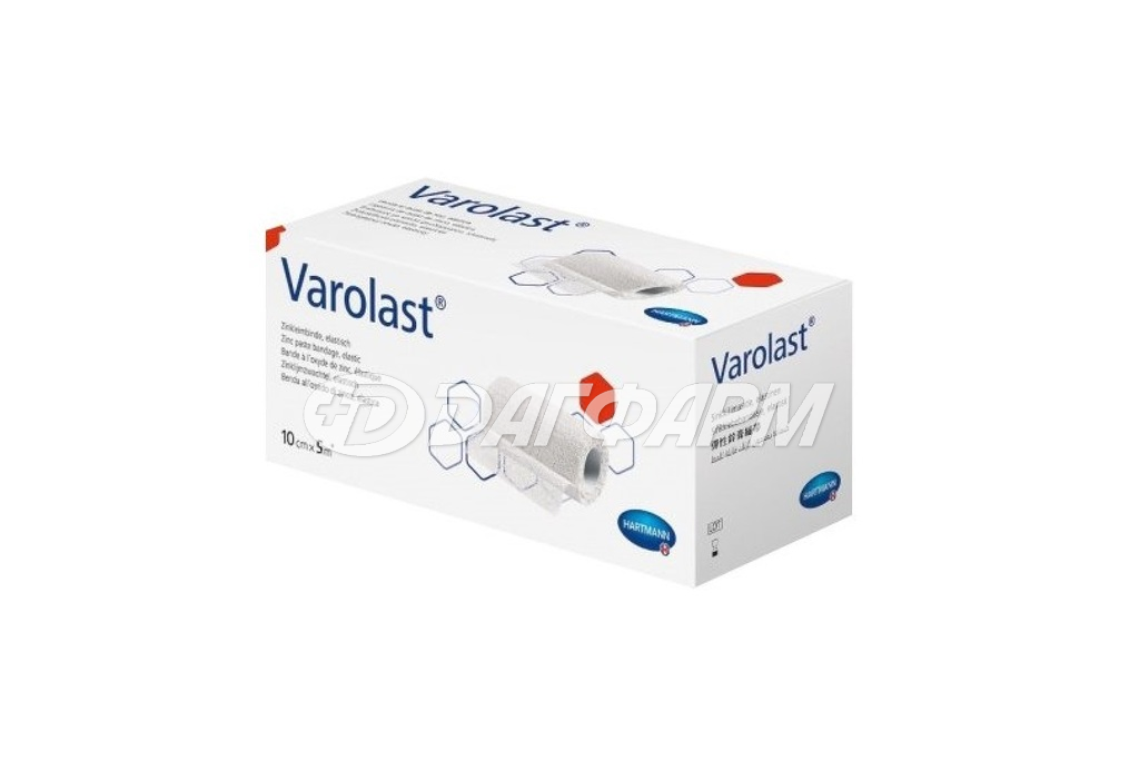 ХАРТМАНН VAROLAST / Вароласт бинт эластичный с цинковой массой 10смх5м