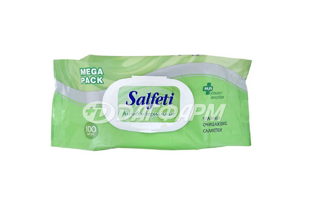 SALFETI MEGA PACK салфетки влажные антибактериальные mega pack №100