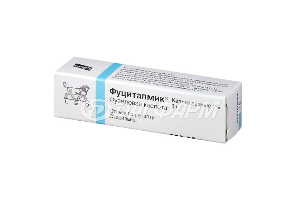 ФУЦИТАЛМИК капли глазные 1% 5г