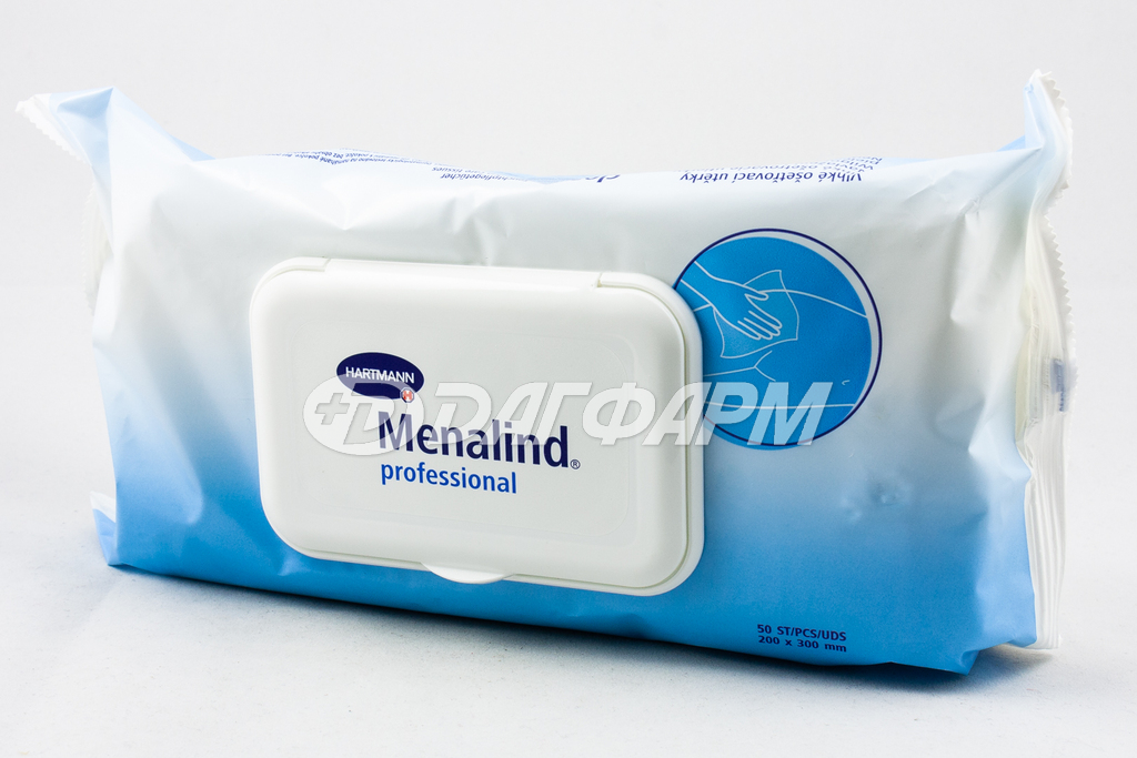 ХАРТМАНН Menalind professional / Меналинд профэшнл салфетки влажные гигиенические №50