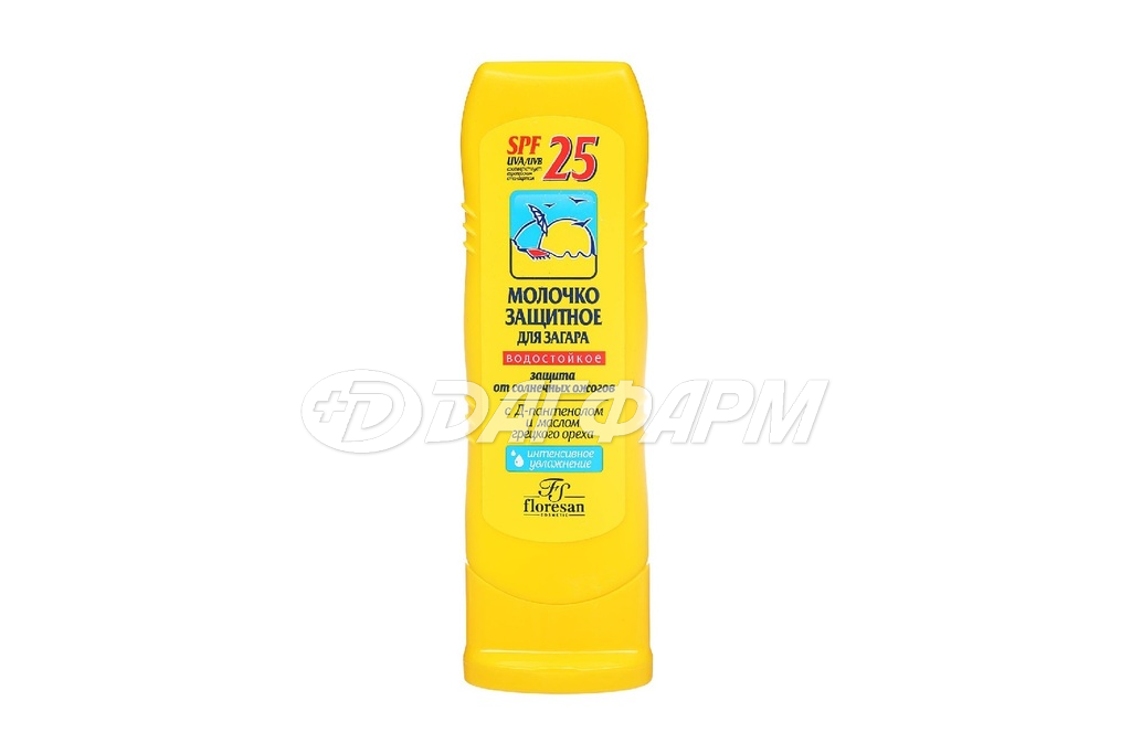 FLORESAN молочко солнцезащитное для загара spf25 125мл ф-108