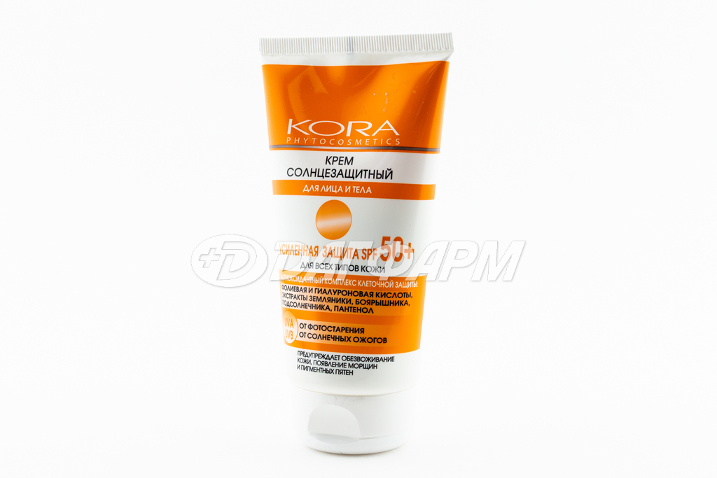 КОРА крем солнцезащитный д/лица и тела spf50 150мл