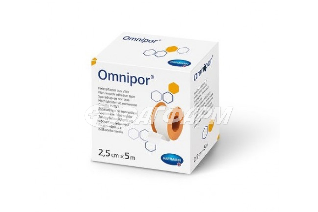 ХАРТМАНН Omnipor / Омнипор гипоаллергенный фиксирующий пластырь из нетканого материала 2,5смх5м