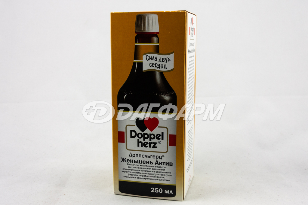 DOPPEL HERZ женьшень актив эликсир флакон 250мл