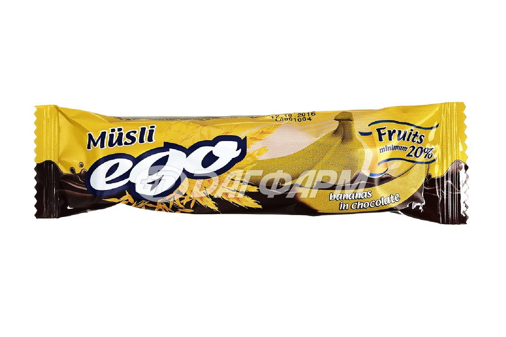 EGO батончик-мюсли банан в шоколаде 25г