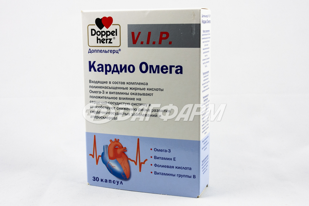 DOPPEL HERZ V.I.P. Кардио омега-3 капсулы №30