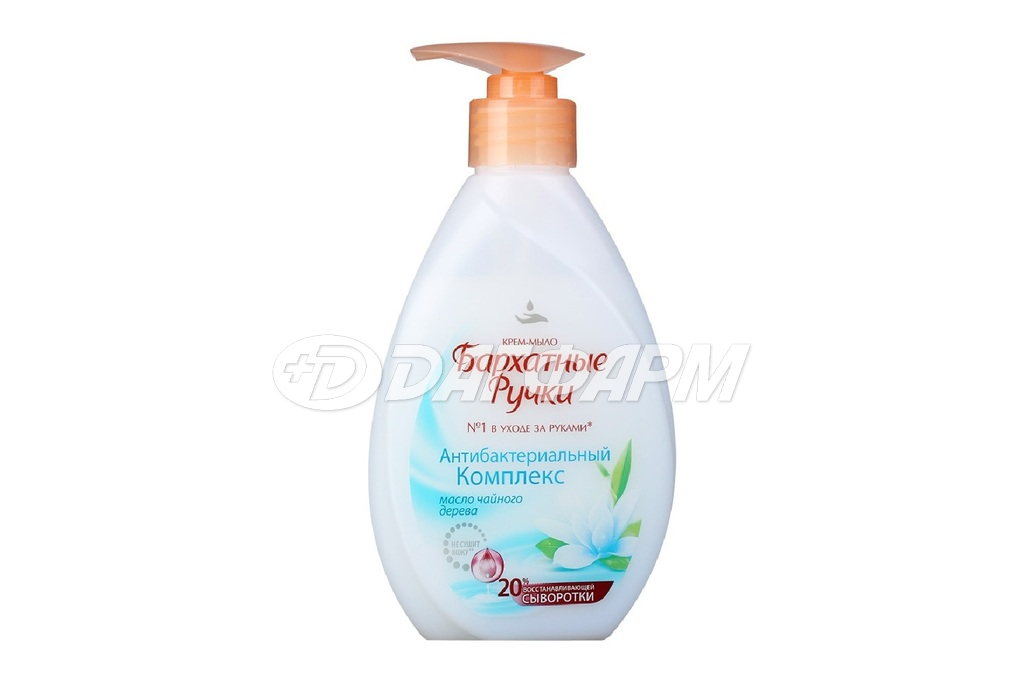 БАРХАТНЫЕ РУЧКИ  крем-мыло антибактериальный комплекс 240мл