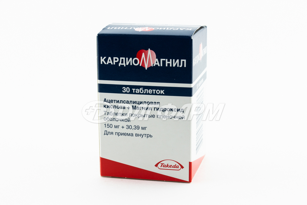 КАРДИОМАГНИЛ табл. п/плен/об. 150мг+30,39мг №30