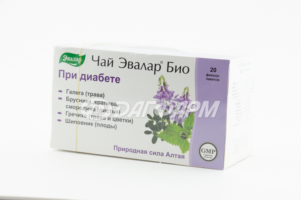 ЭВАЛАР БИО при диабете чай 1,5г ф/п №20